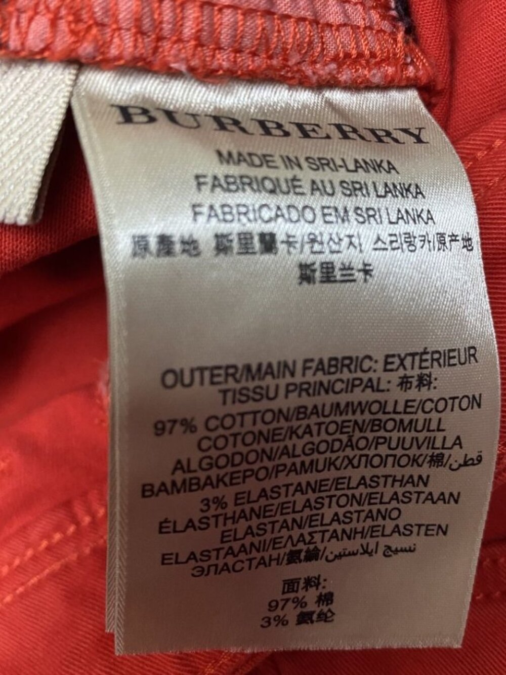 Burberry Brit Westbourne Skinny Ankle Red Jeans Size 28 - Picture 6 of 11